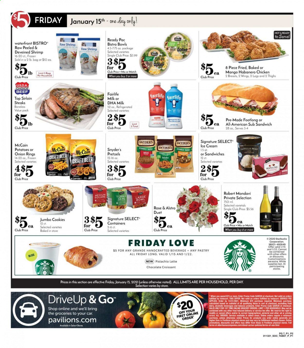 Pavilions (CA) Weekly Ad Flyer January 13 to January 19