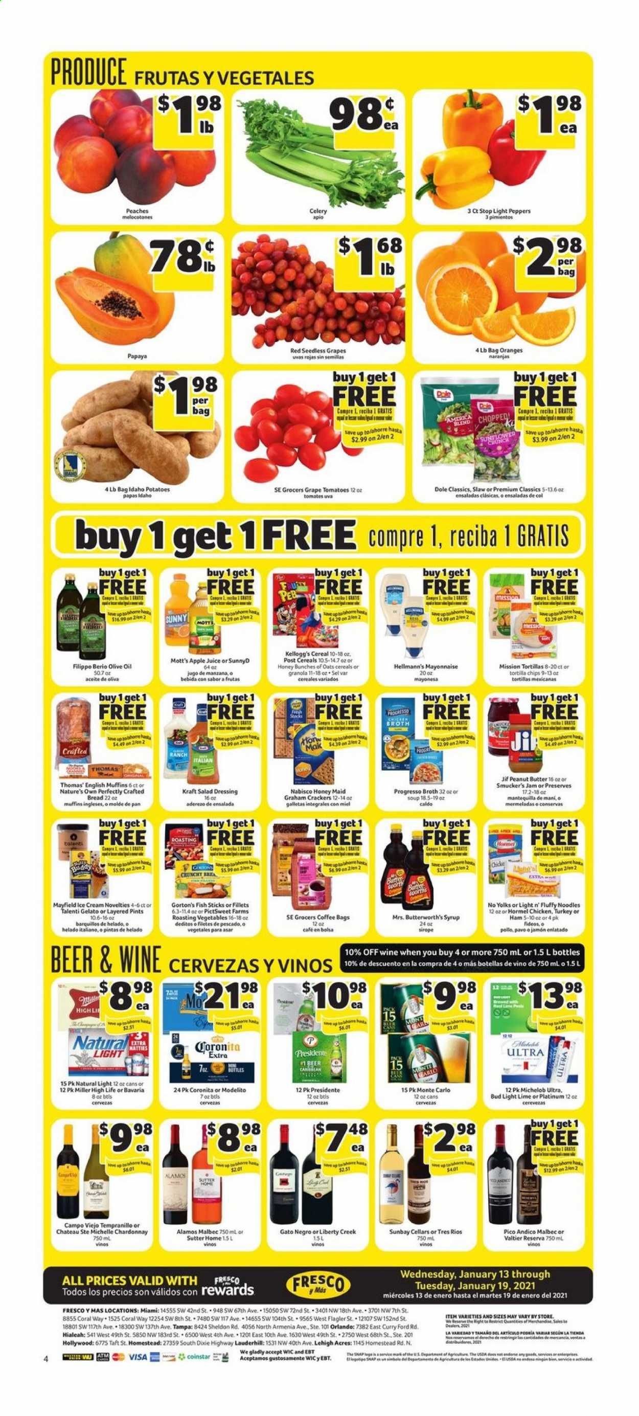 Fresco y Más Weekly Ad Flyer January 13 to January 19