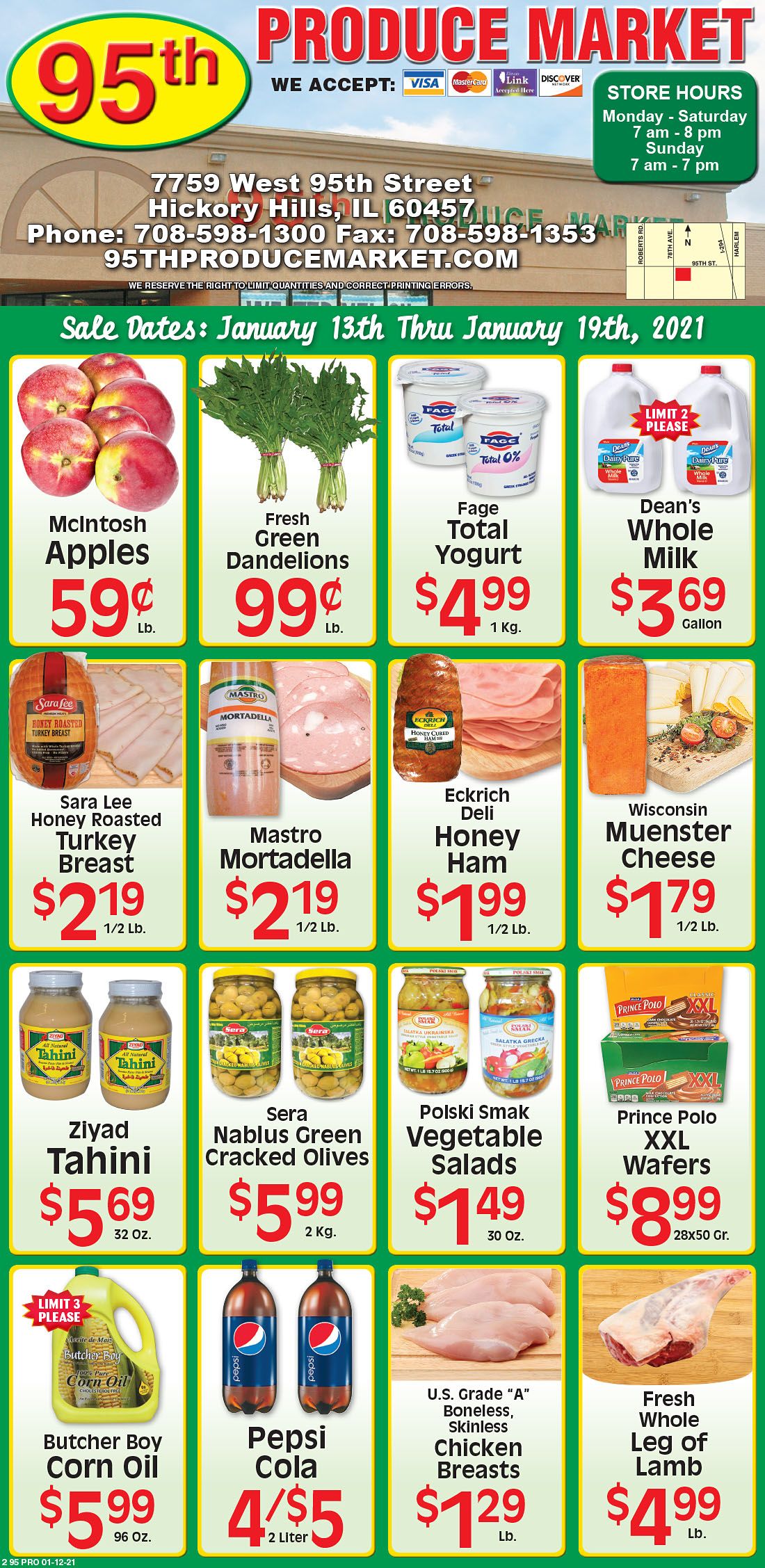 95th Produce Market Weekly Ad Flyer January 13 to January 19, 2021
