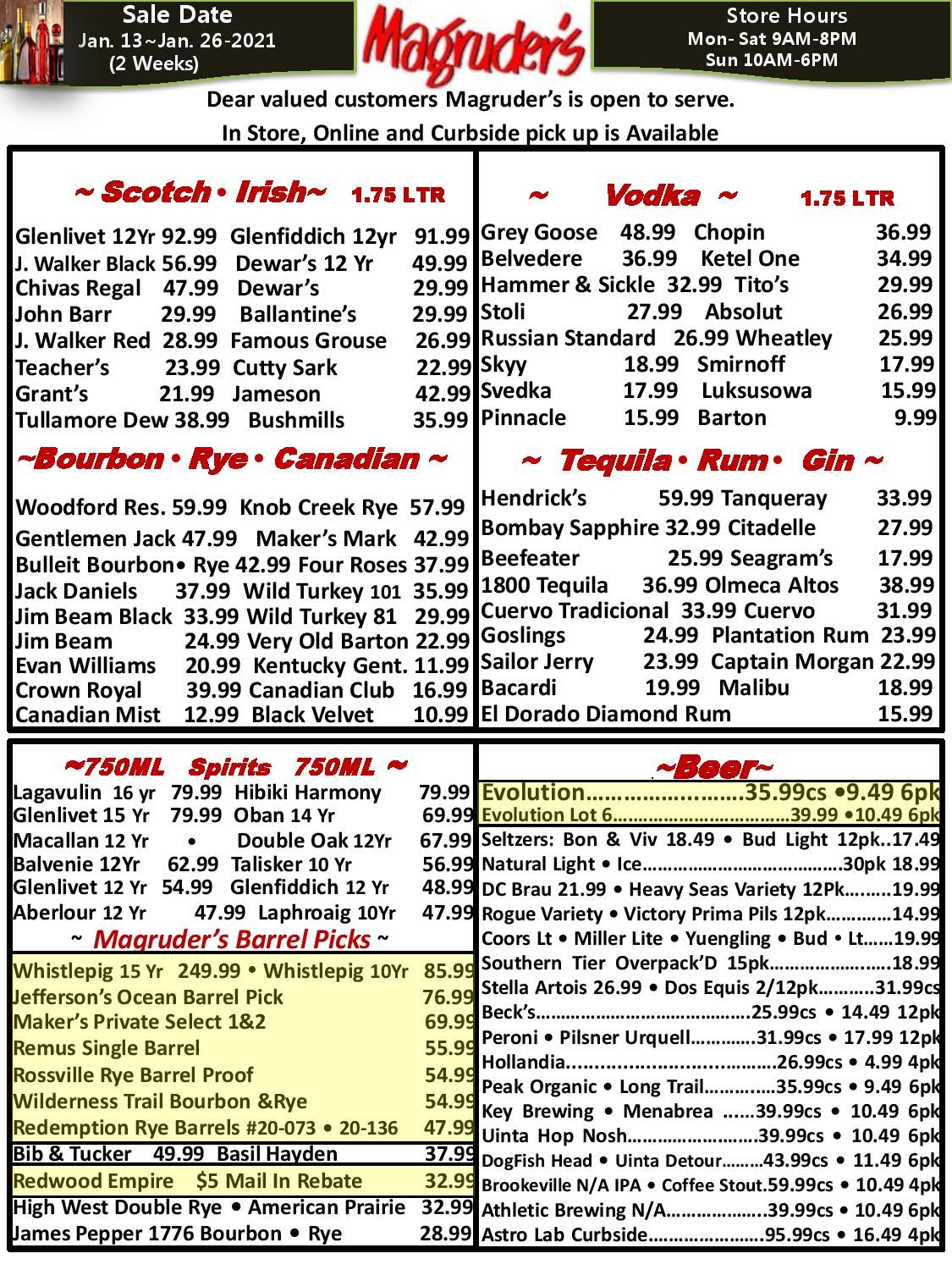 Magruder's Weekly Ad Flyer January 13 to January 26, 2021