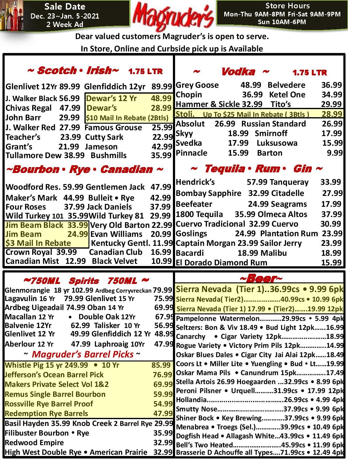 Magruder's Weekly Ad Flyer January 13 to January 26, 2021