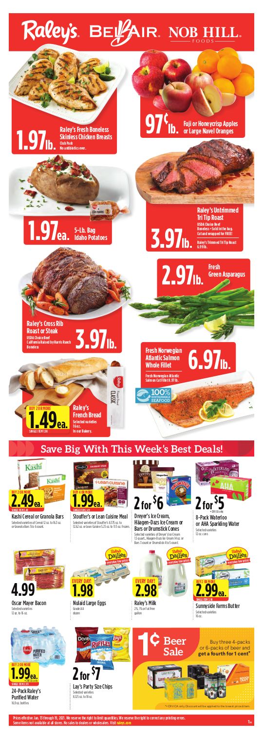 Raley's Weekly Ad Flyer January 13 to January 19, 2021