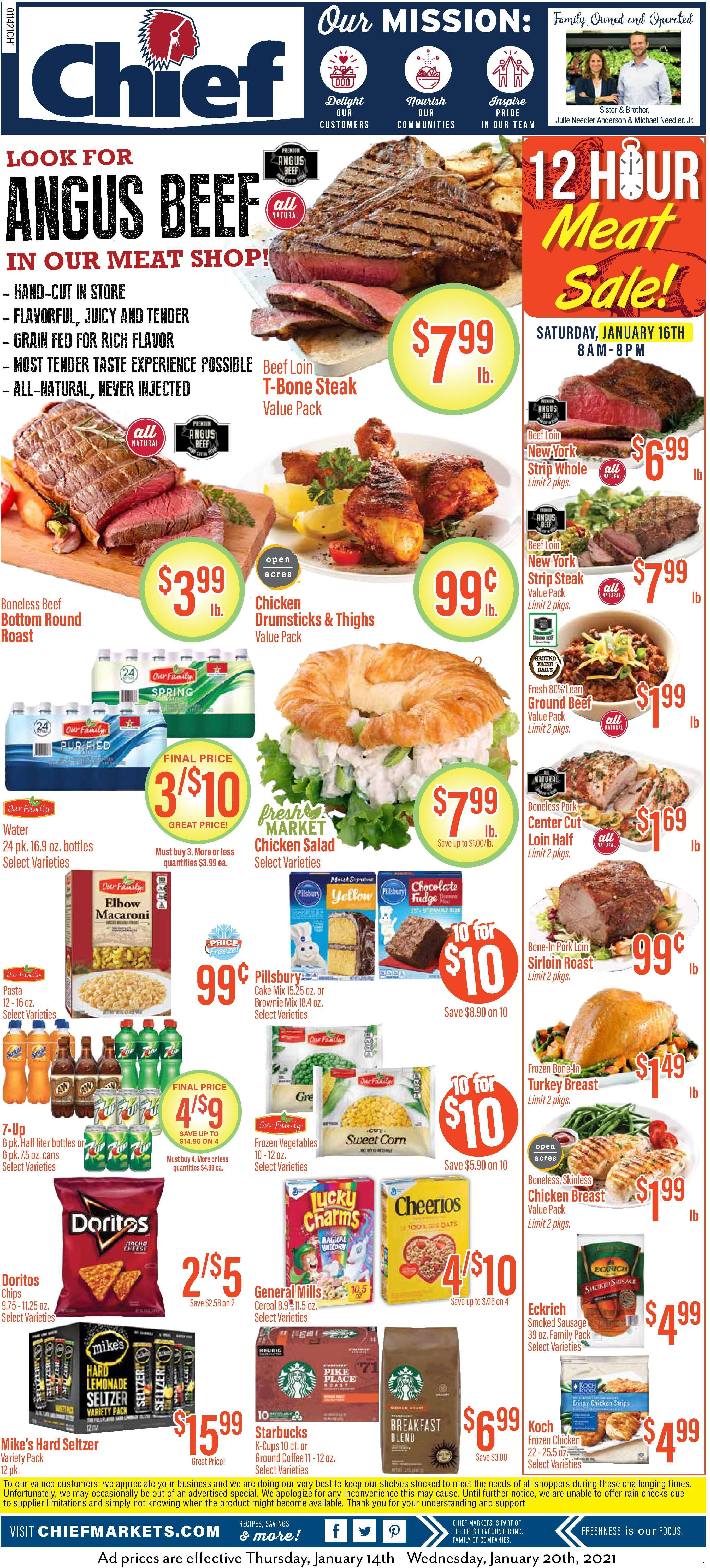 Chief Weekly Ad Flyer January 14 to January 20, 2021