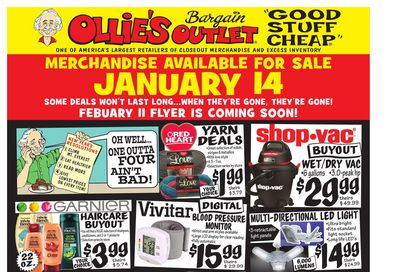Ollie's Bargain Outlet Weekly Ad Flyer January 14 to January 20, 2021