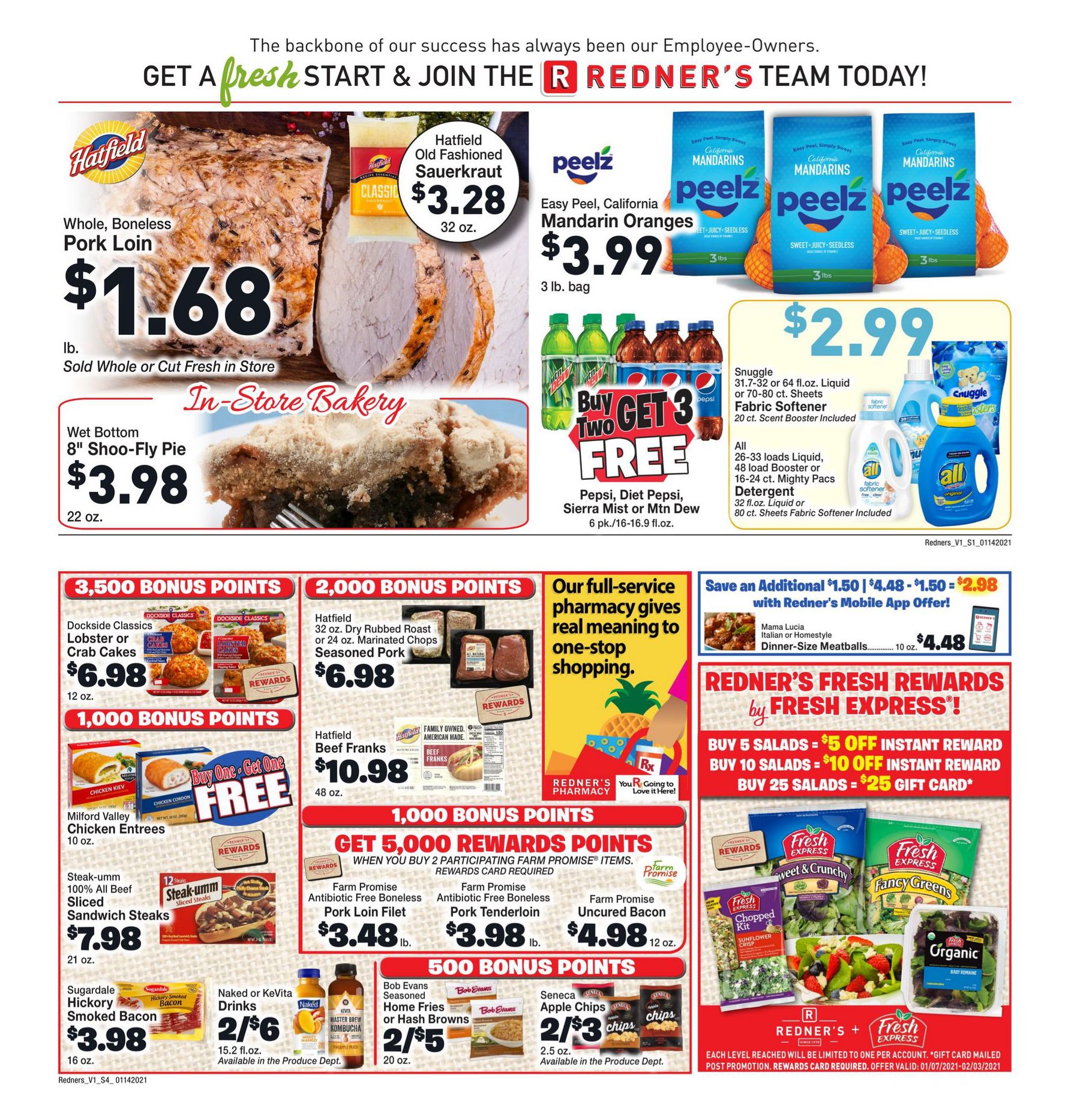 Redner's Markets Weekly Ad Flyer January 14 to January 20, 2021