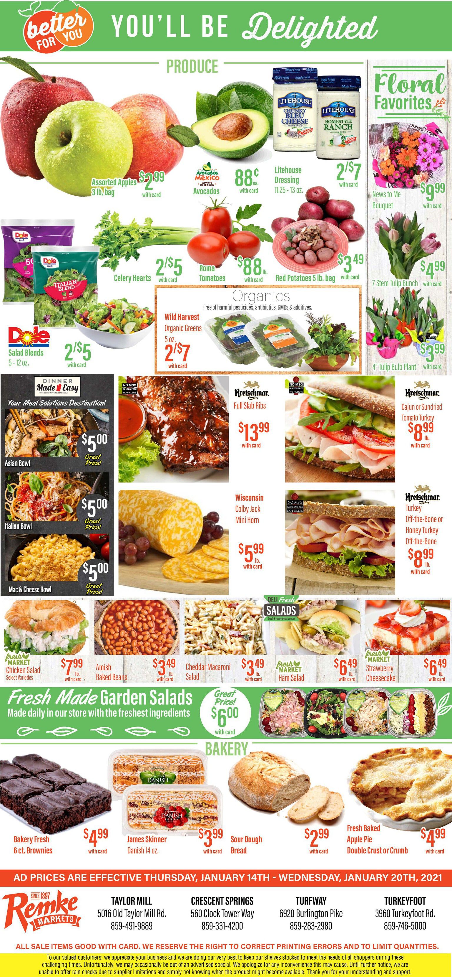 Remke Markets Weekly Ad Flyer January 14 to January 20, 2021