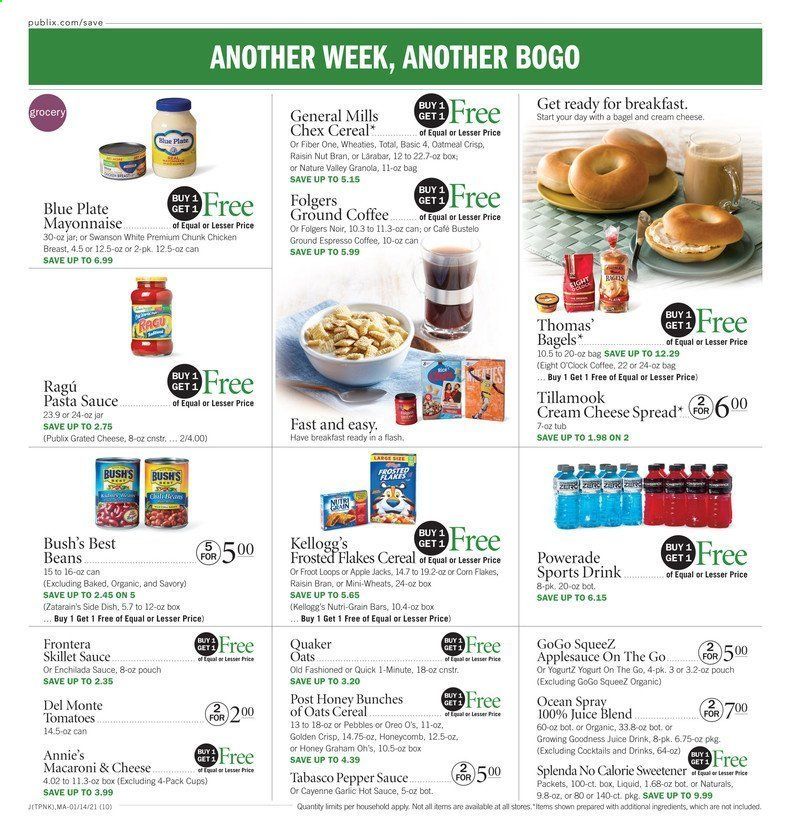 Publix (AL, FL, GA, NC, SC, TN, VA) Weekly Ad Flyer January 14 to January 20