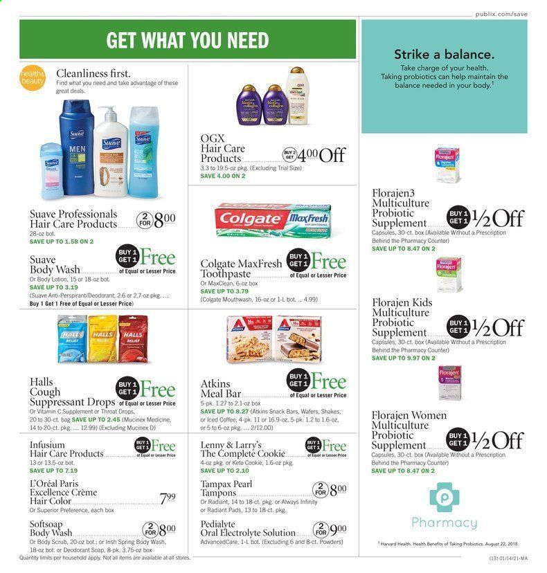 Publix (AL, FL, GA, NC, SC, TN, VA) Weekly Ad Flyer January 14 to January 20