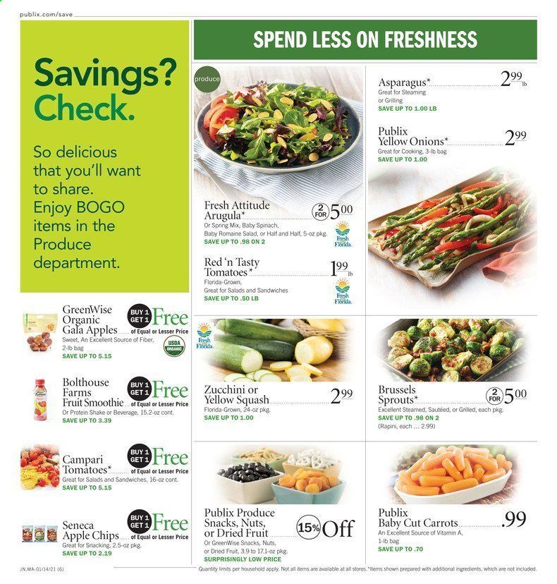 Publix (AL, FL, GA, NC, SC, TN, VA) Weekly Ad Flyer January 14 to January 20