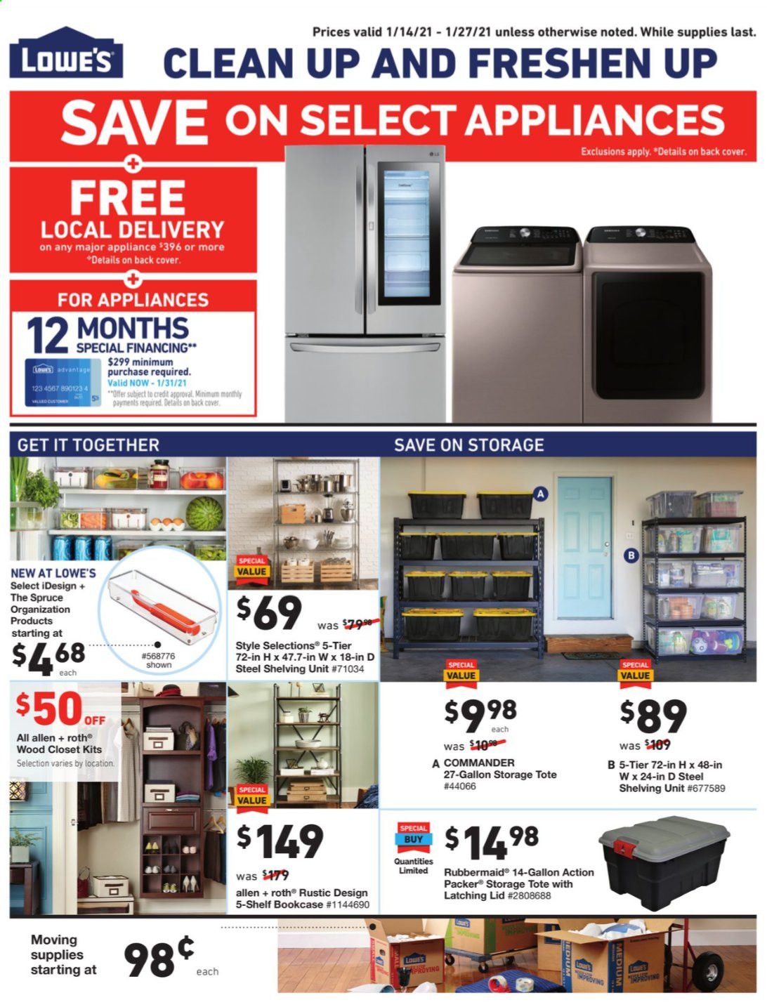 Lowe's Weekly Ad Flyer January 14 to January 27