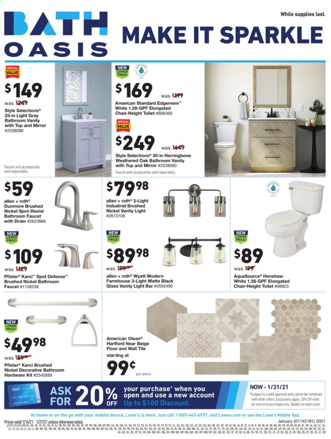Lowe's Weekly Ad Flyer January 14 to January 27