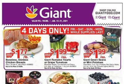 Giant Food Weekly Ad Flyer January 15 to January 21