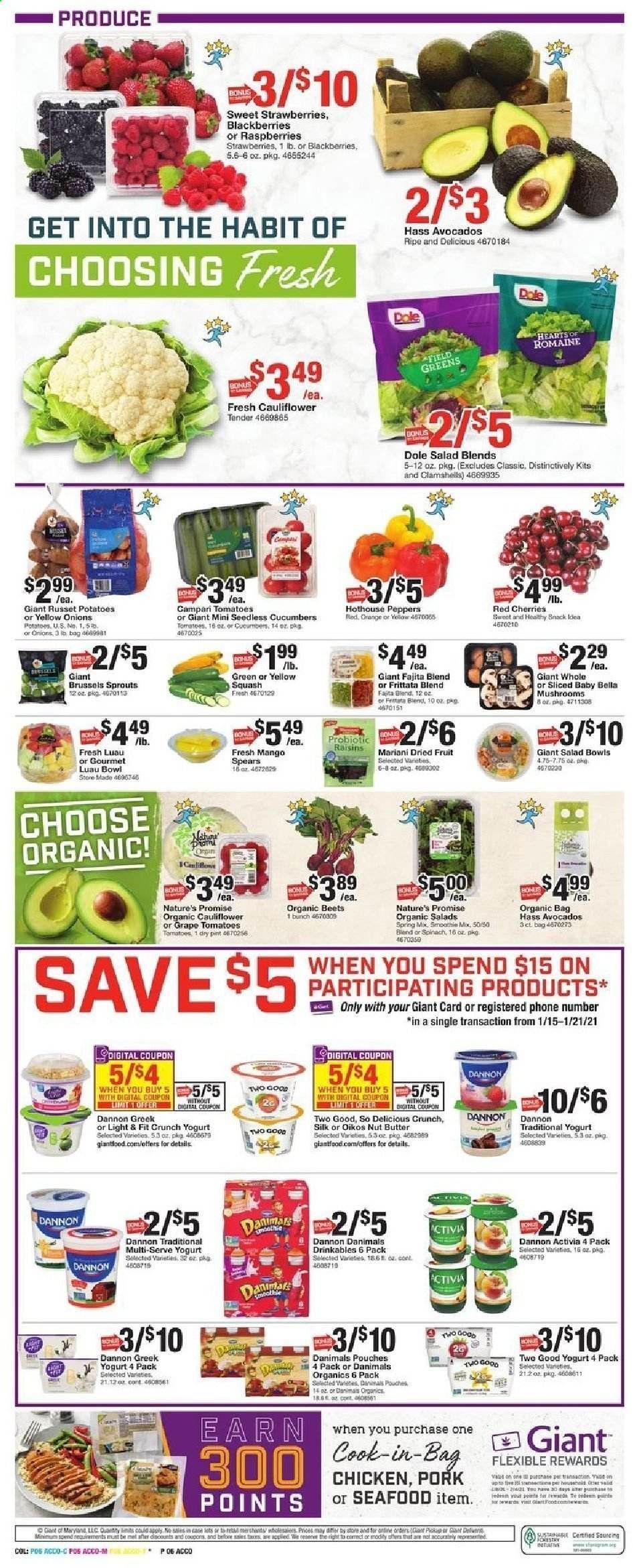 Giant Food Weekly Ad Flyer January 15 to January 21