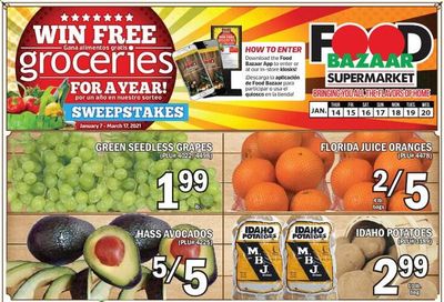 Food Bazaar (CT, NJ, NY) Weekly Ad Flyer January 14 to January 20