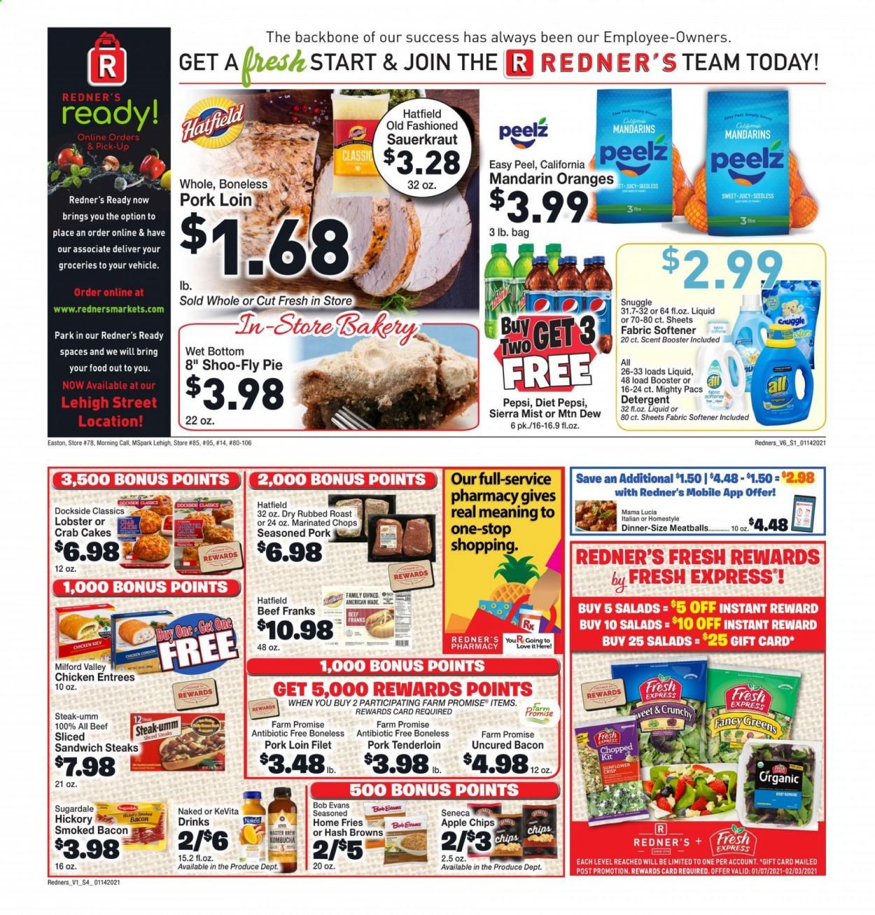Redner's Markets Weekly Ad Flyer January 14 to January 20