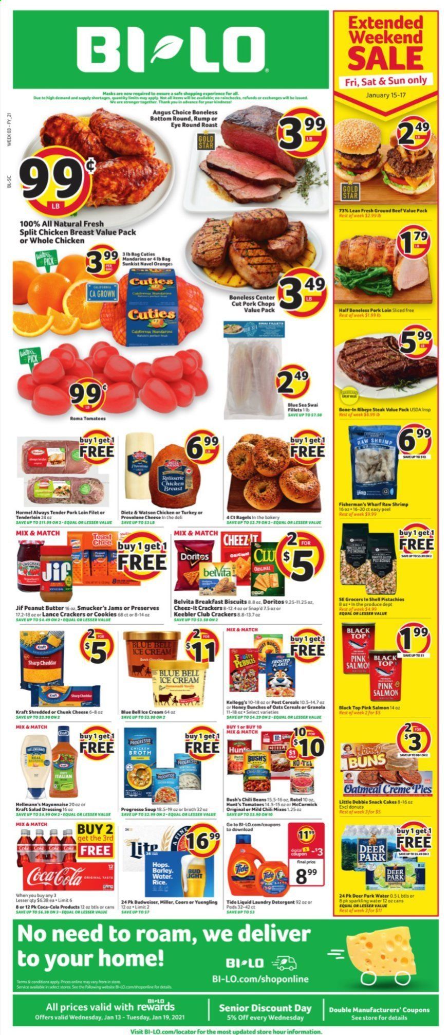 BI-LO Weekly Ad Flyer January 13 to January 19