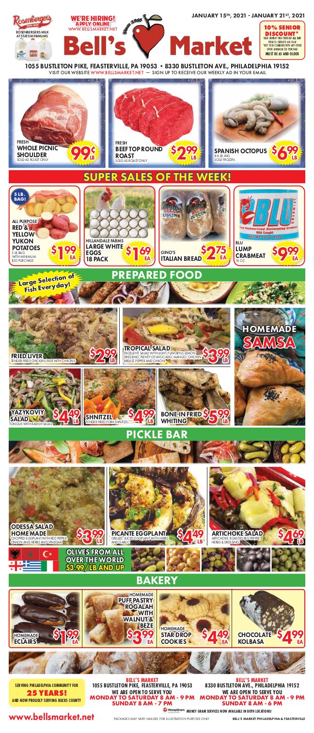 Bell's Market Weekly Ad Flyer January 15 to January 21, 2021