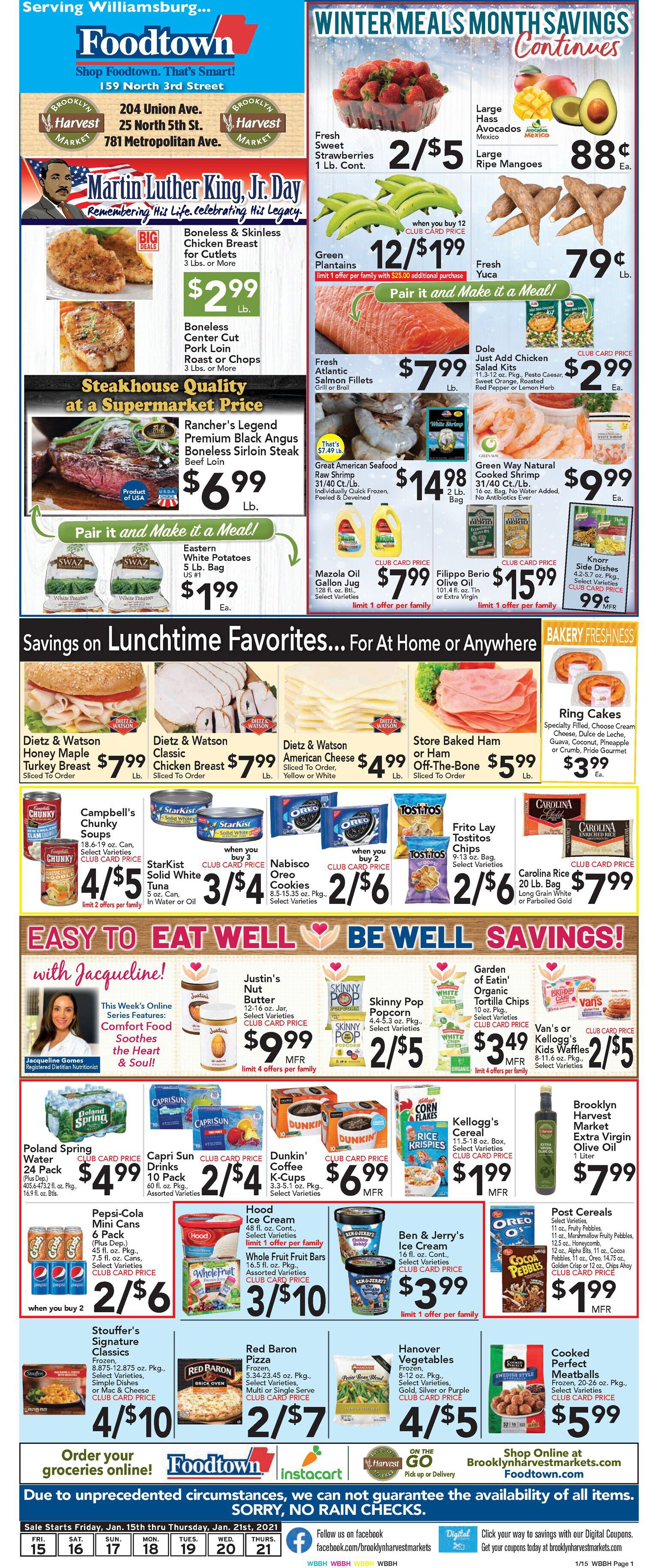Brooklyn Harvest Market Weekly Ad Flyer January 15 to January 21, 2021