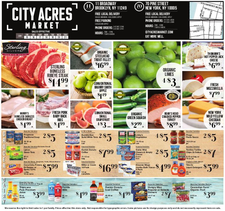 City Acres Market Weekly Ad Flyer January 15 to January 21, 2021