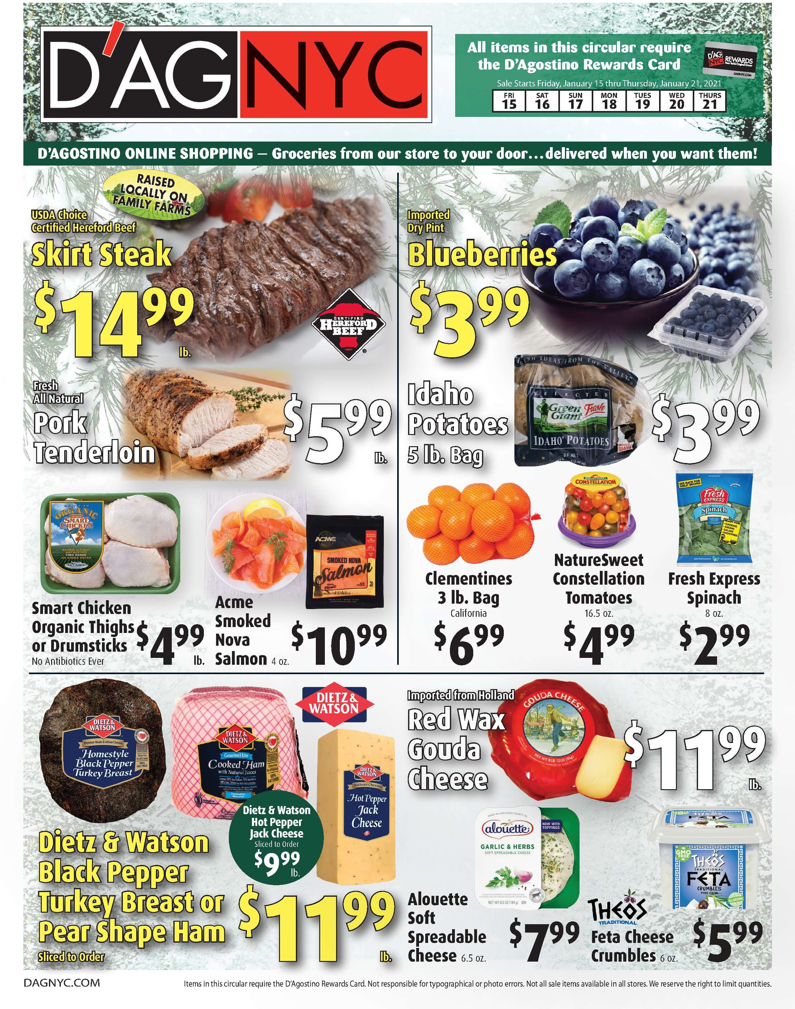 D'Agostino Weekly Ad Flyer January 15 to January 21, 2021