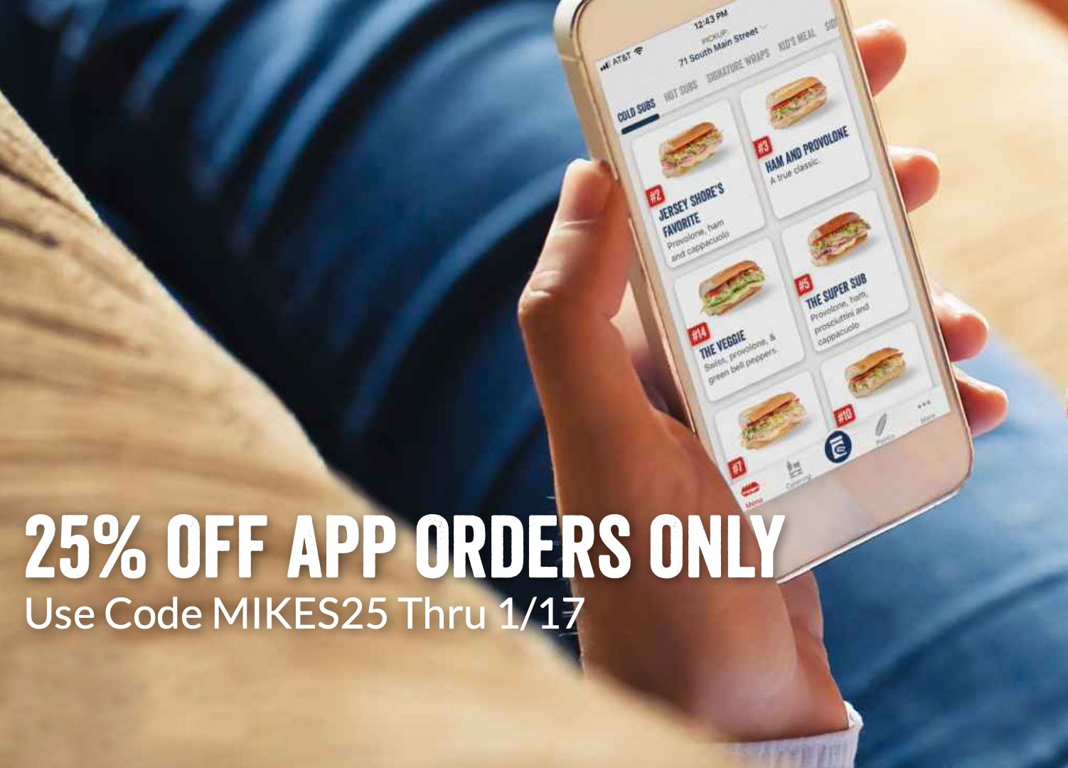 Jersey Mike's Subs Offers 25% Off In-app Orders with a New Promo Code for a Limited Time Only Jersey Mike's Subs Offers 25% Off In-app Orders with a New Promo Code for a Limited Time Only
