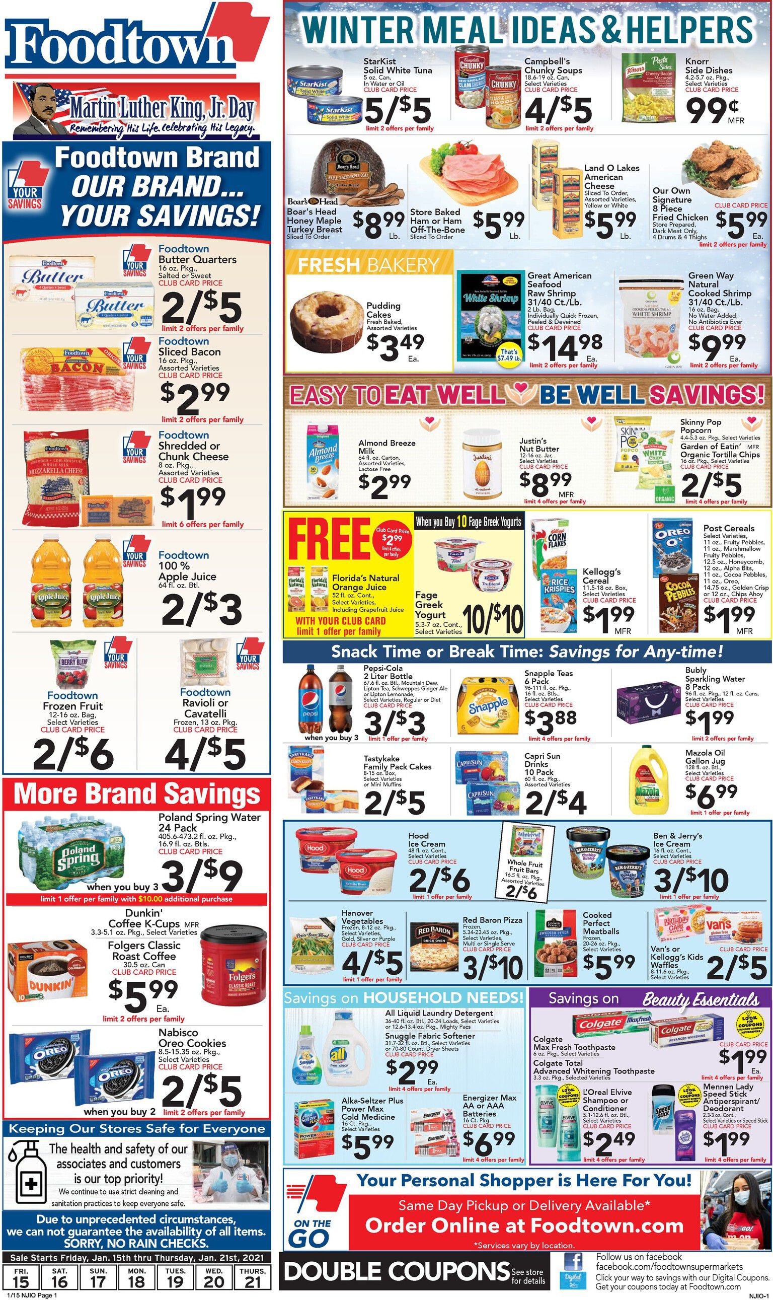 Foodtown Weekly Ad Flyer January 15 to January 21, 2021