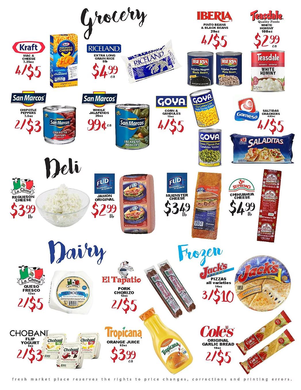 Fresh Marketplace Weekly Ad Flyer January 15 to January 24, 2021