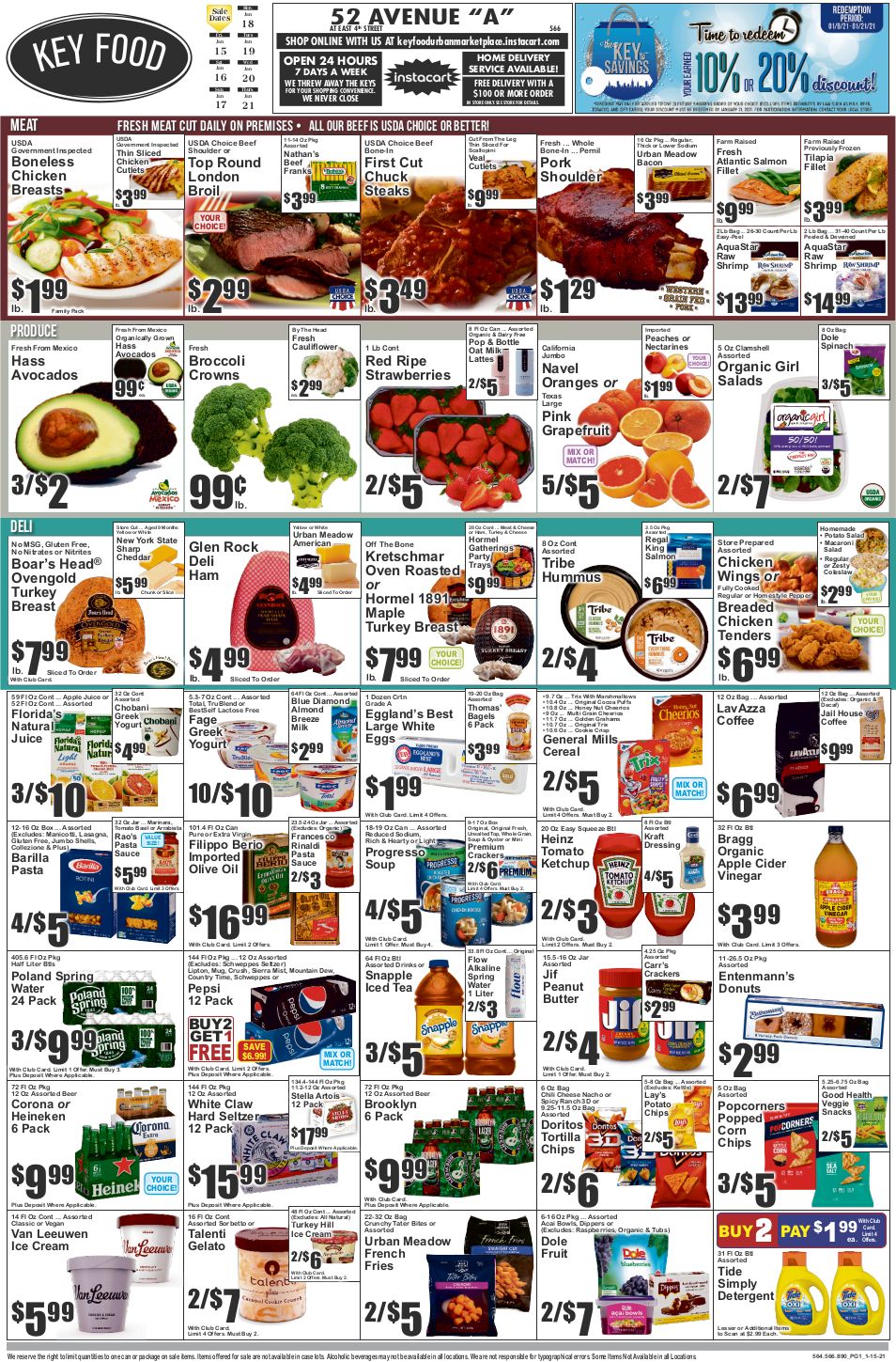 Key Food Weekly Ad Flyer January 15 to January 21, 2021