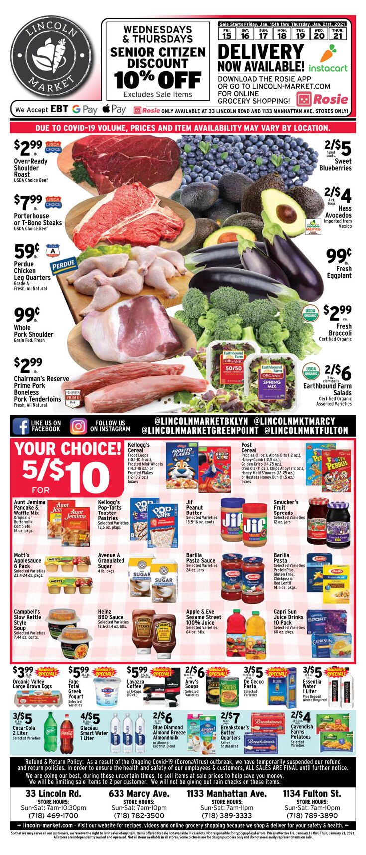 Lincoln Market Weekly Ad Flyer January 15 to January 21, 2021