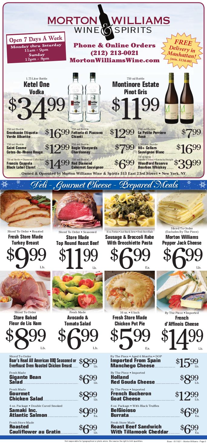 Morton Williams Weekly Ad Flyer January 15 to January 21, 2021