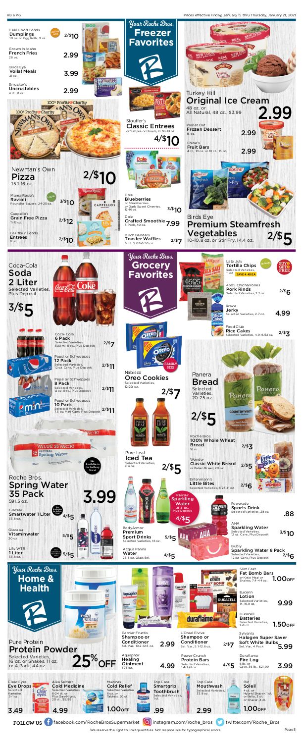 Roche Bros. Supermarkets Weekly Ad Flyer January 15 to January 21, 2021