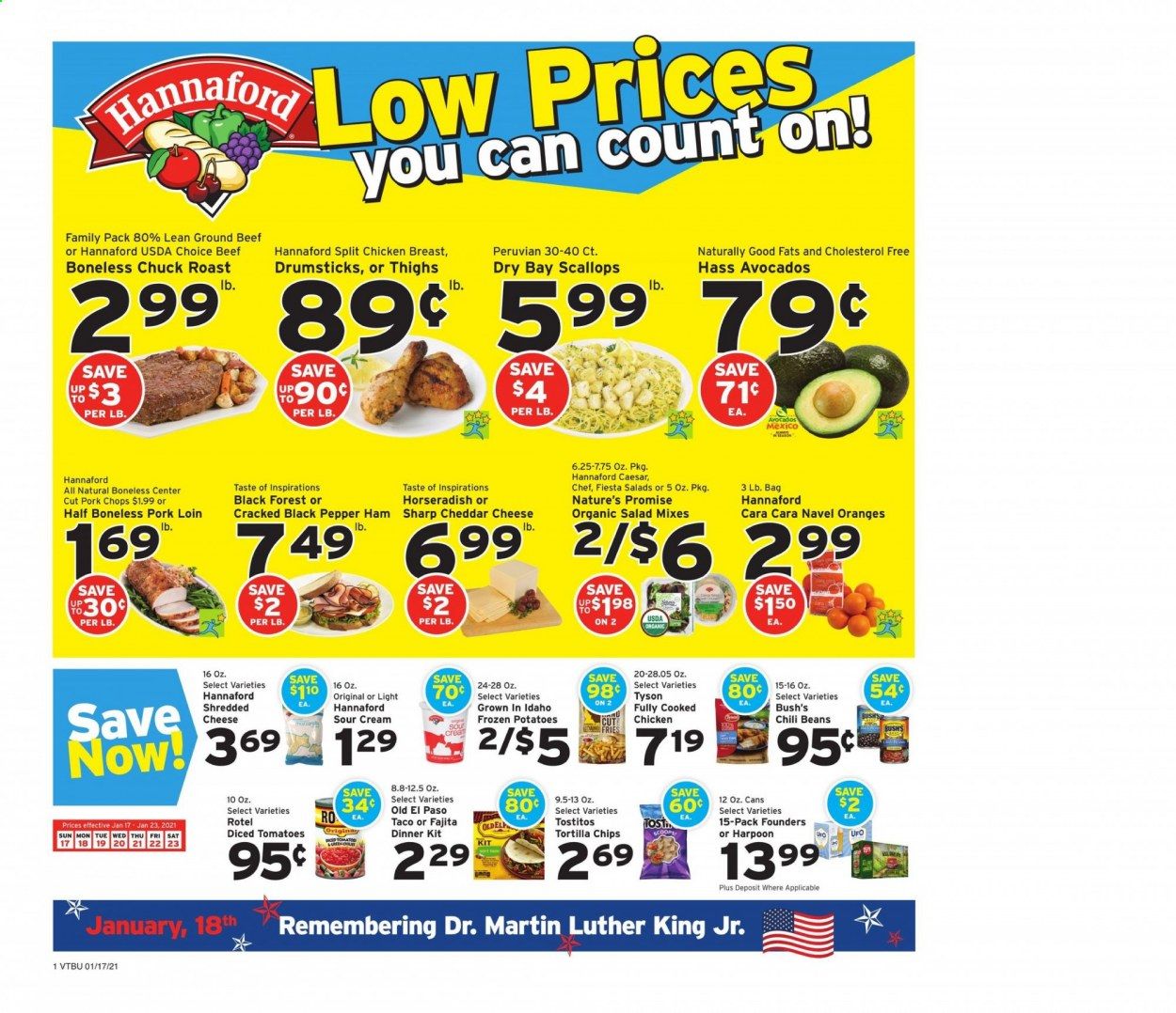 Hannaford (VT) Weekly Ad Flyer January 17 to January 23