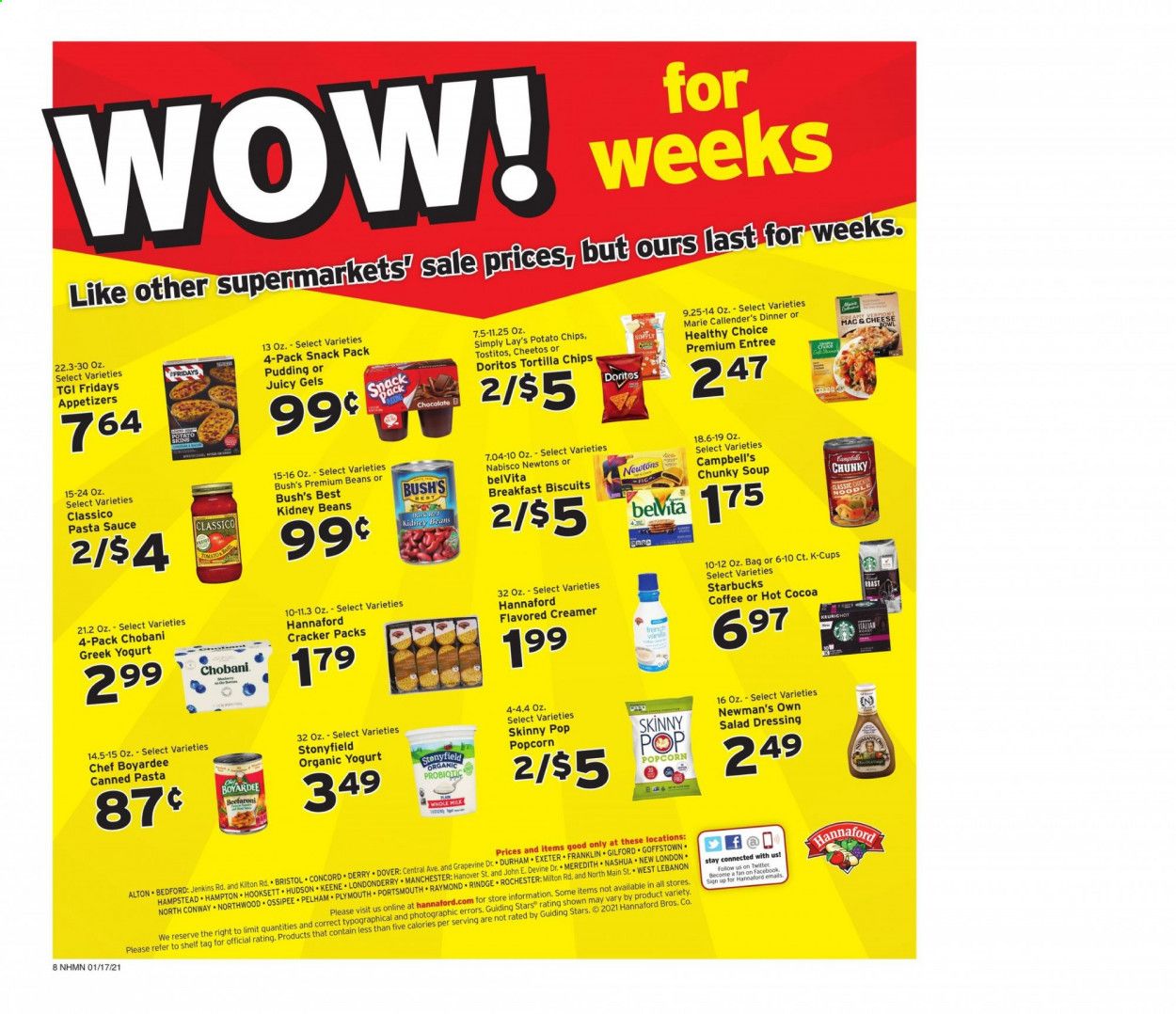 Hannaford (NH) Weekly Ad Flyer January 17 to January 23
