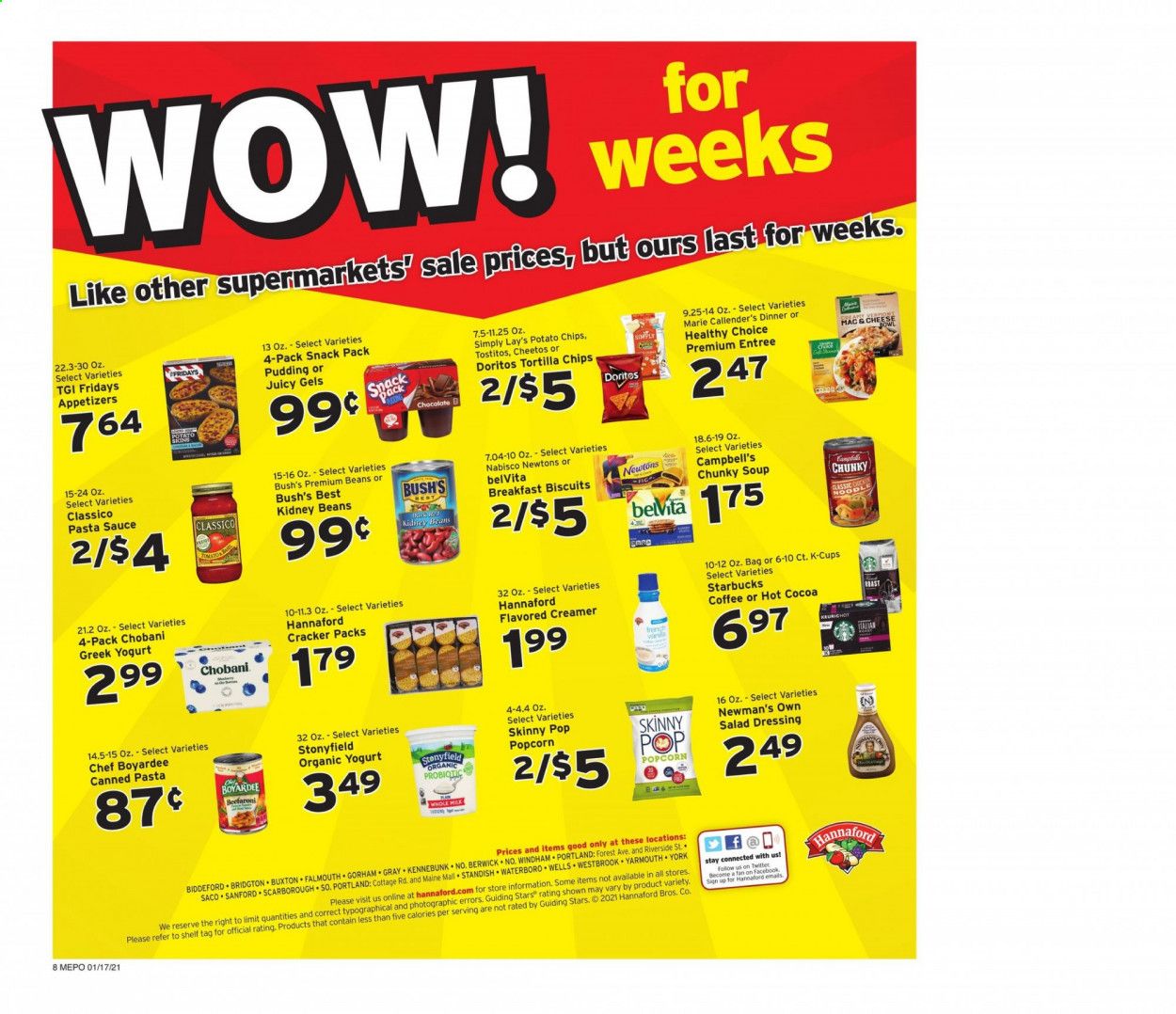 Hannaford (ME) Weekly Ad Flyer January 17 to January 23