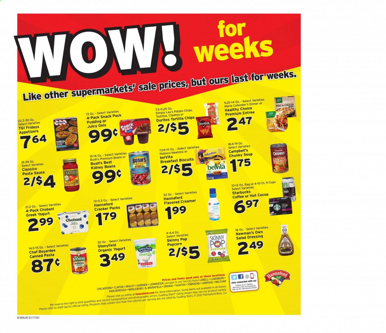 Hannaford (MA) Weekly Ad Flyer January 17 to January 23
