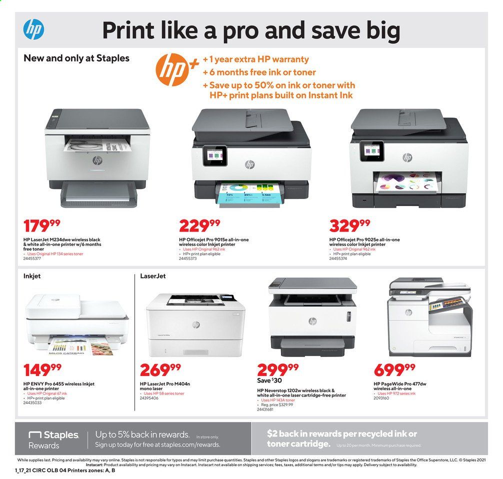 Staples Weekly Ad Flyer January 17 to January 23