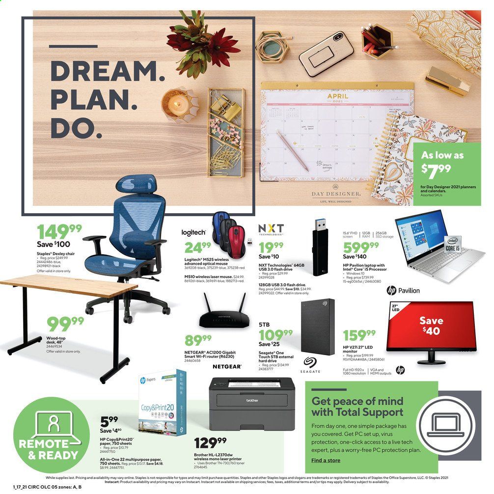 Staples Weekly Ad Flyer January 17 to January 23