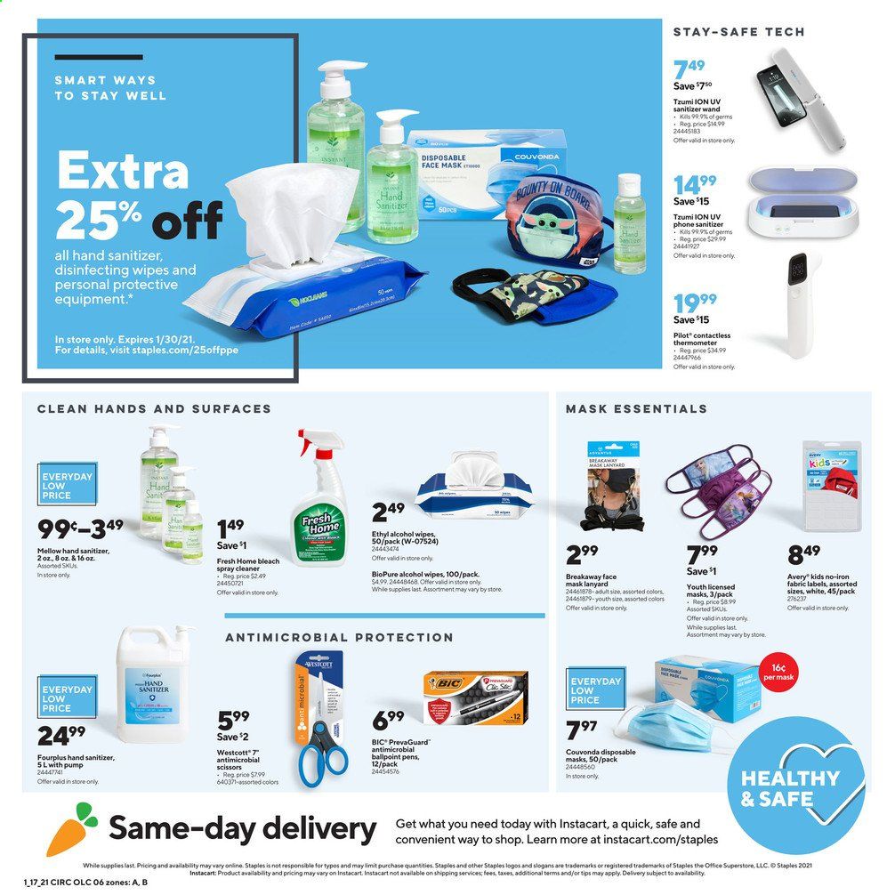 Staples Weekly Ad Flyer January 17 to January 23