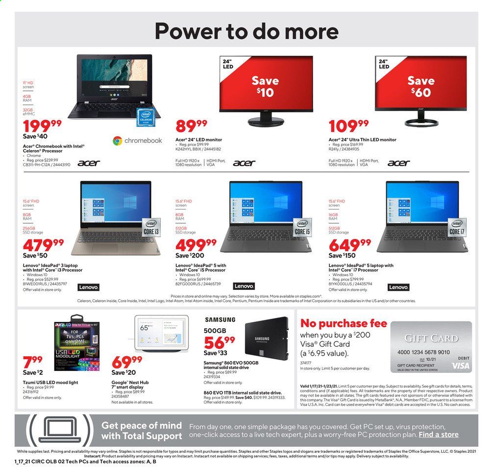 Staples Weekly Ad Flyer January 17 to January 23