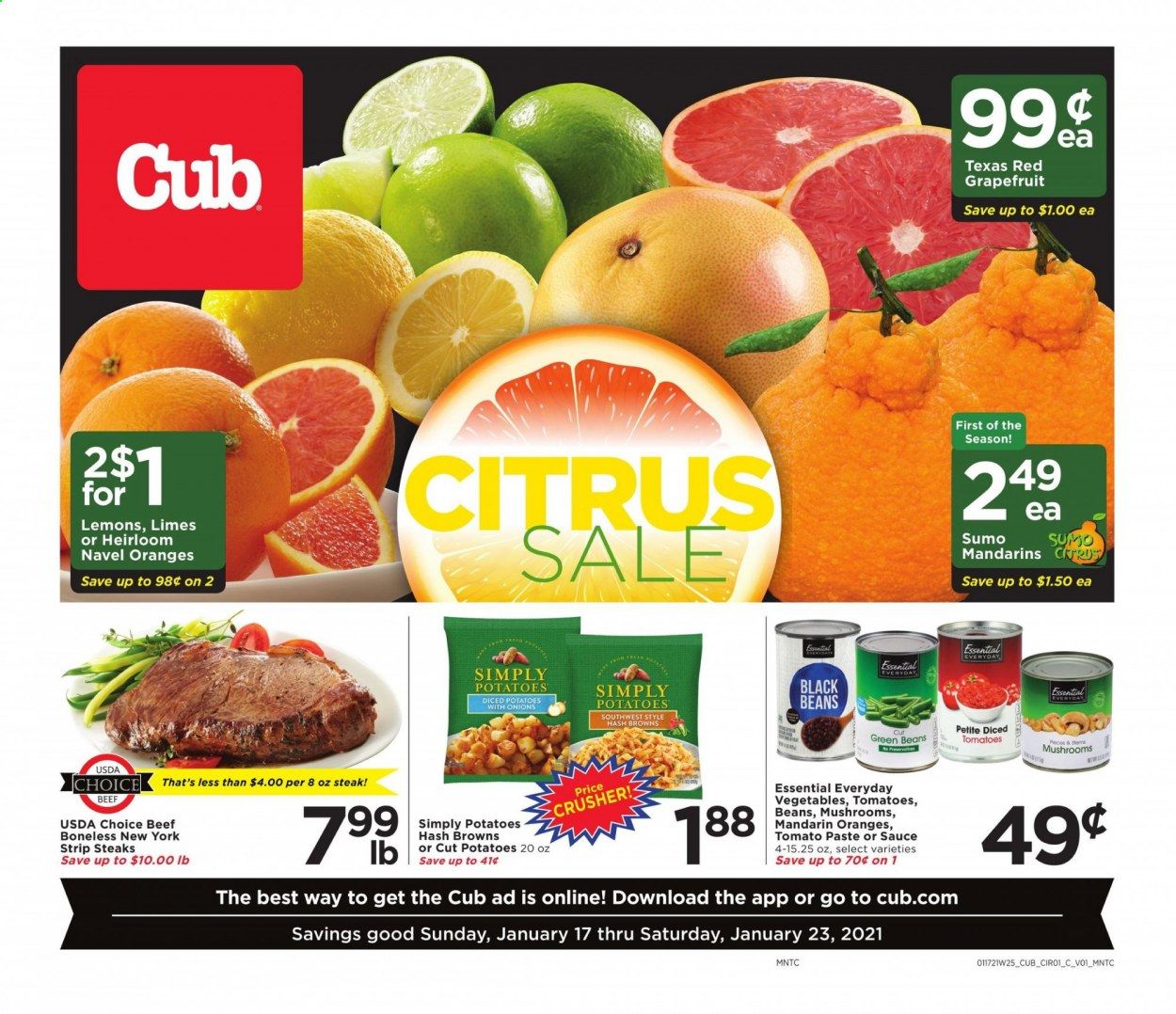 Cub Foods Weekly Ad Flyer January 17 to January 23
