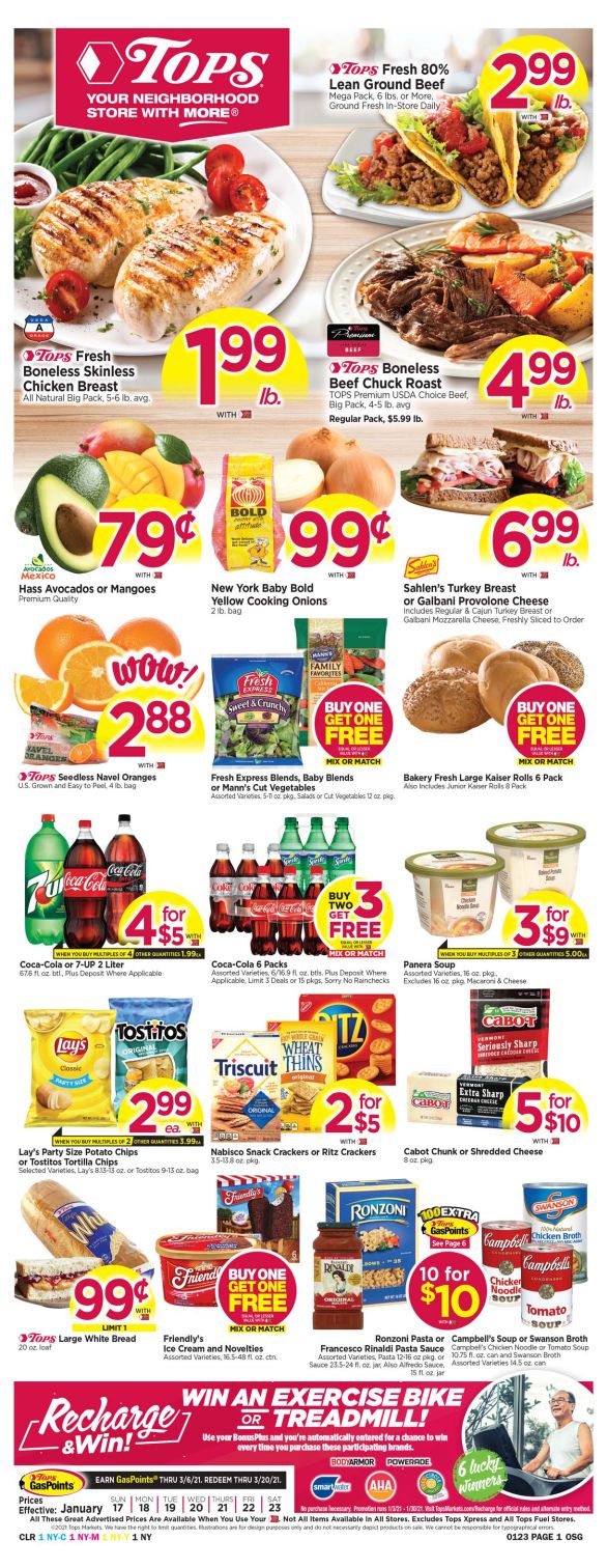 Tops Friendly Markets Weekly Ad Flyer January 17 to January 23, 2021