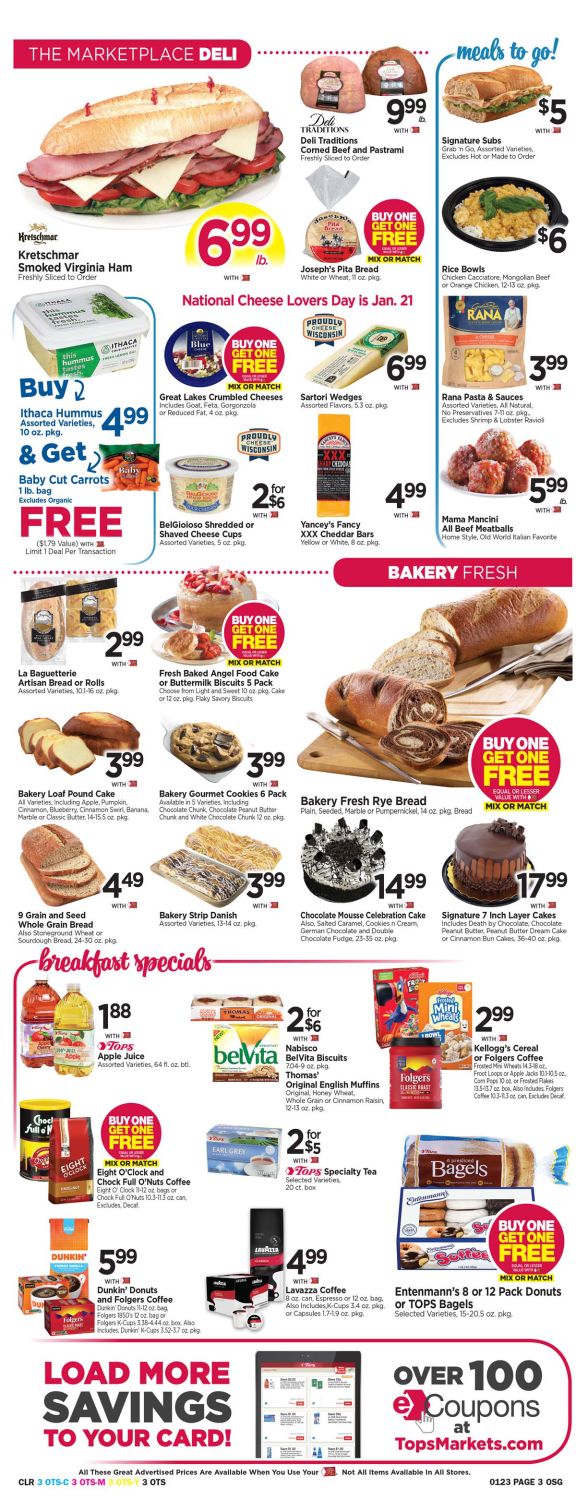 Tops Friendly Markets Weekly Ad Flyer January 17 to January 23, 2021