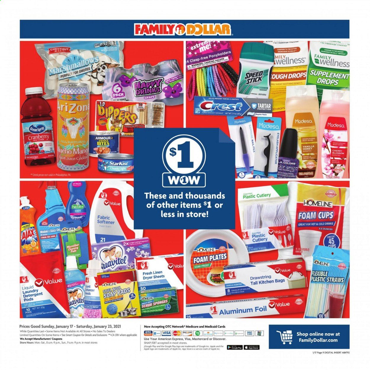 Family Dollar Weekly Ad Flyer January 17 to January 23