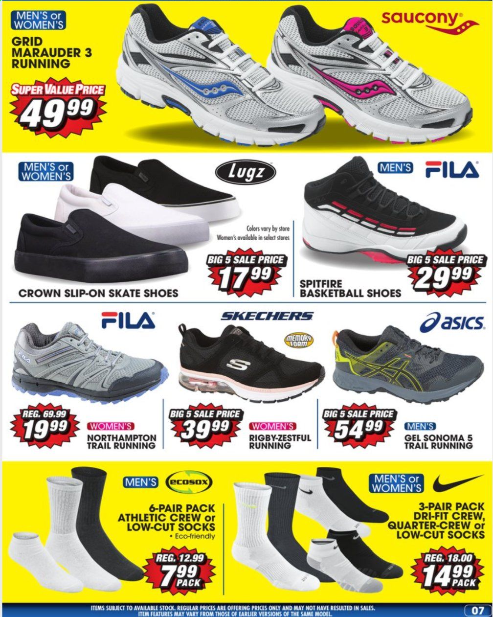 Big 5 Weekly Ad Flyer January 17 to January 23