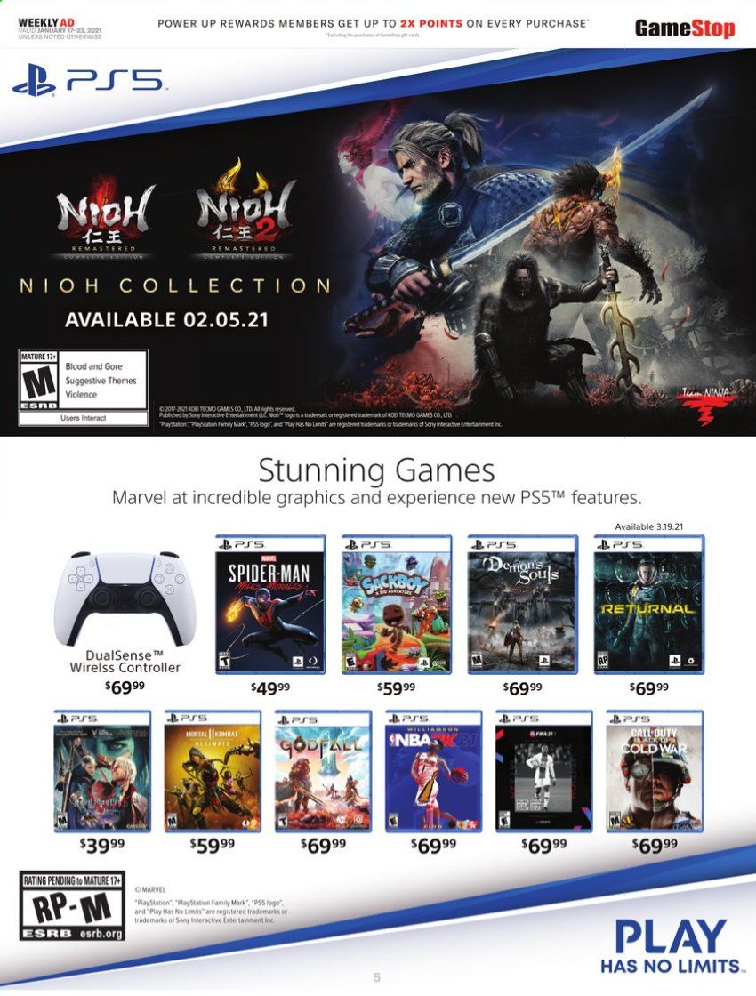 GameStop Weekly Ad Flyer January 17 to January 23