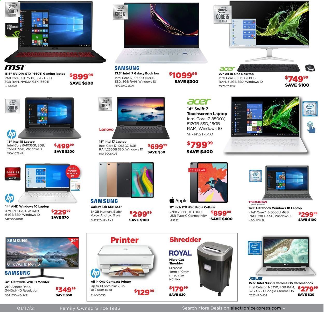 Electronic Express Weekly Ad Flyer January 17 to January 23