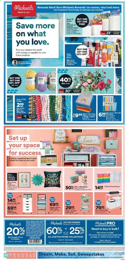 Michaels Weekly Ad Flyer January 17 to January 23