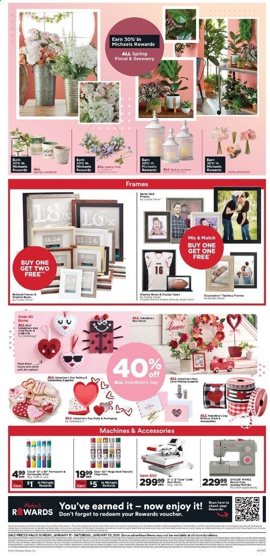 Michaels Weekly Ad Flyer January 17 to January 23