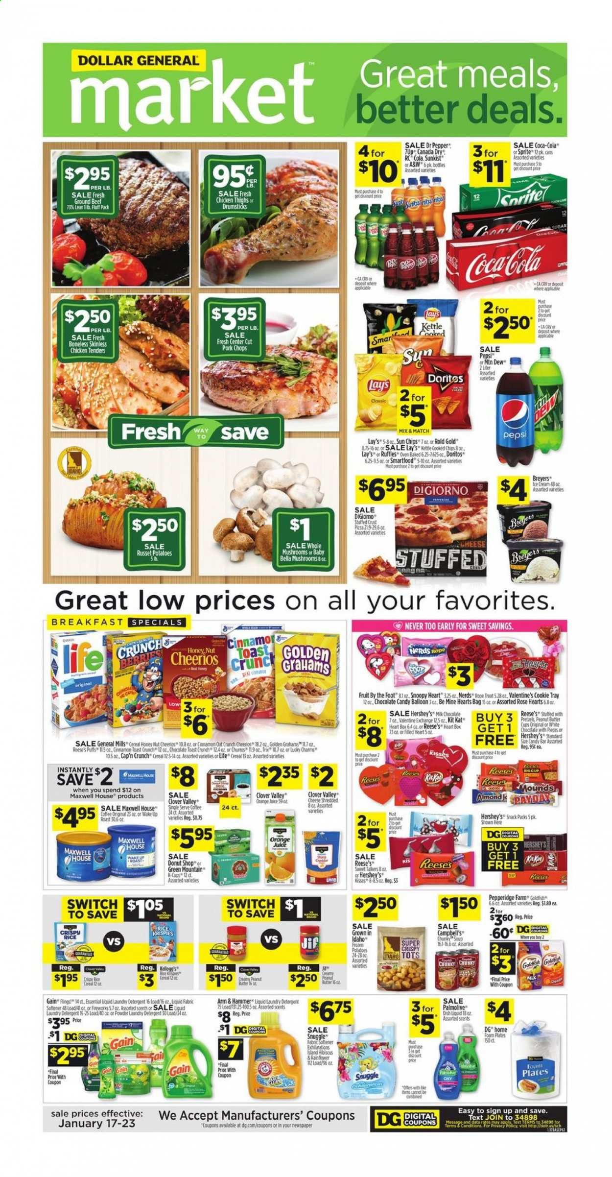 Dollar General (IN, OH) Weekly Ad Flyer January 17 to January 23