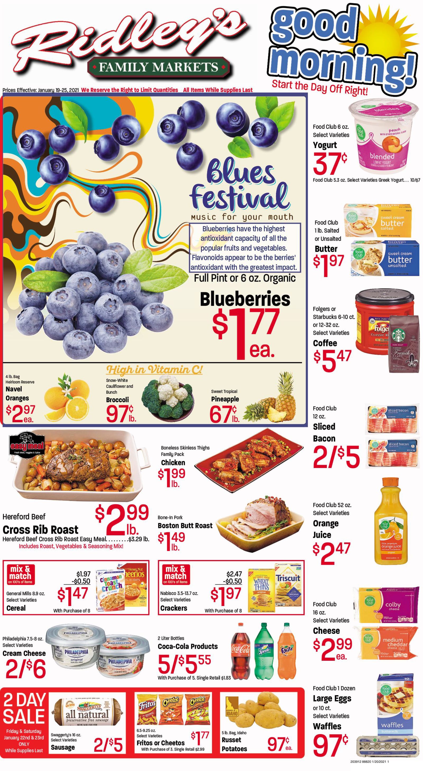 Ridley's Family Market Weekly Ad Flyer January 19 to January 25, 2021